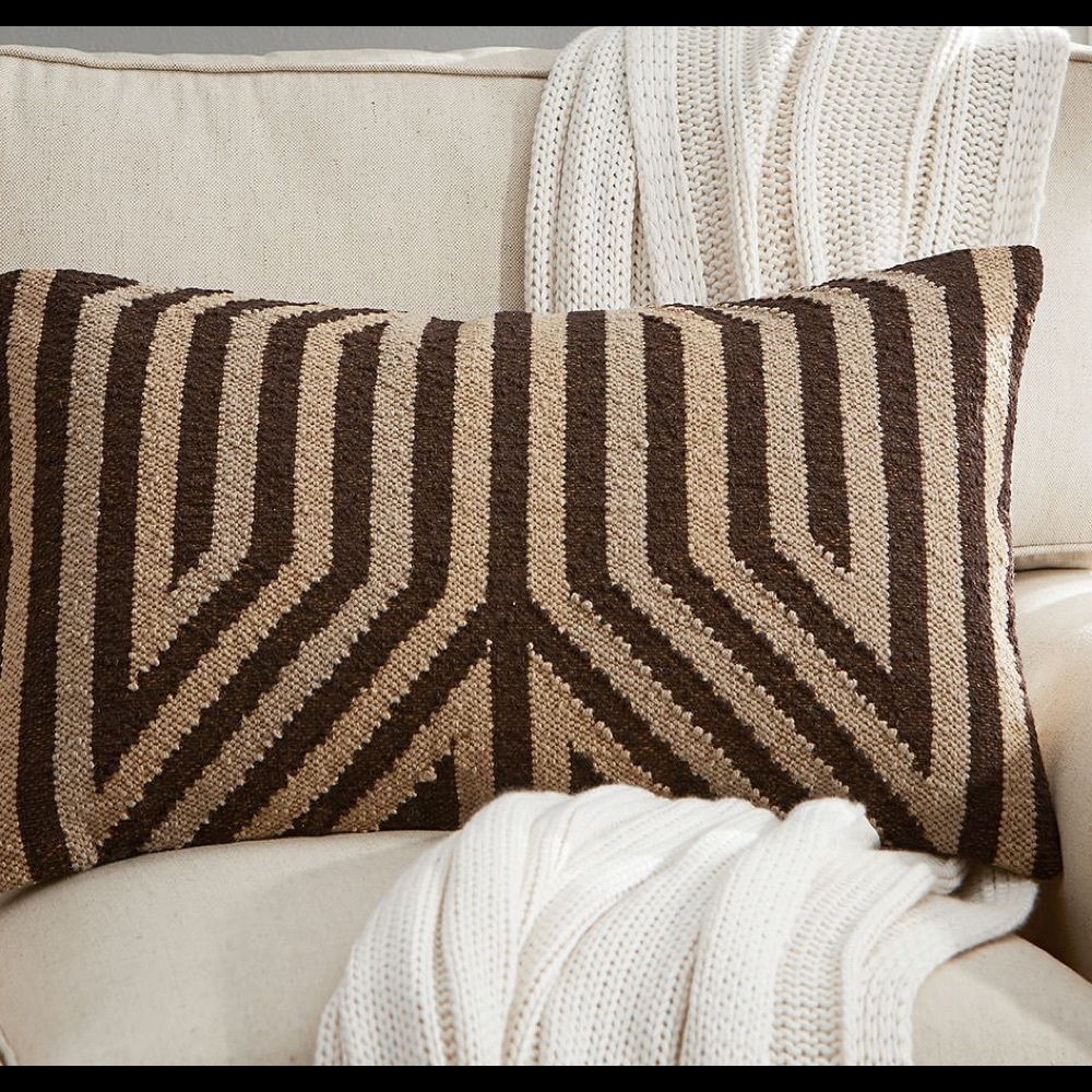 A Set Of  Pottery Barn Baldwin Kilim Pillow Covers